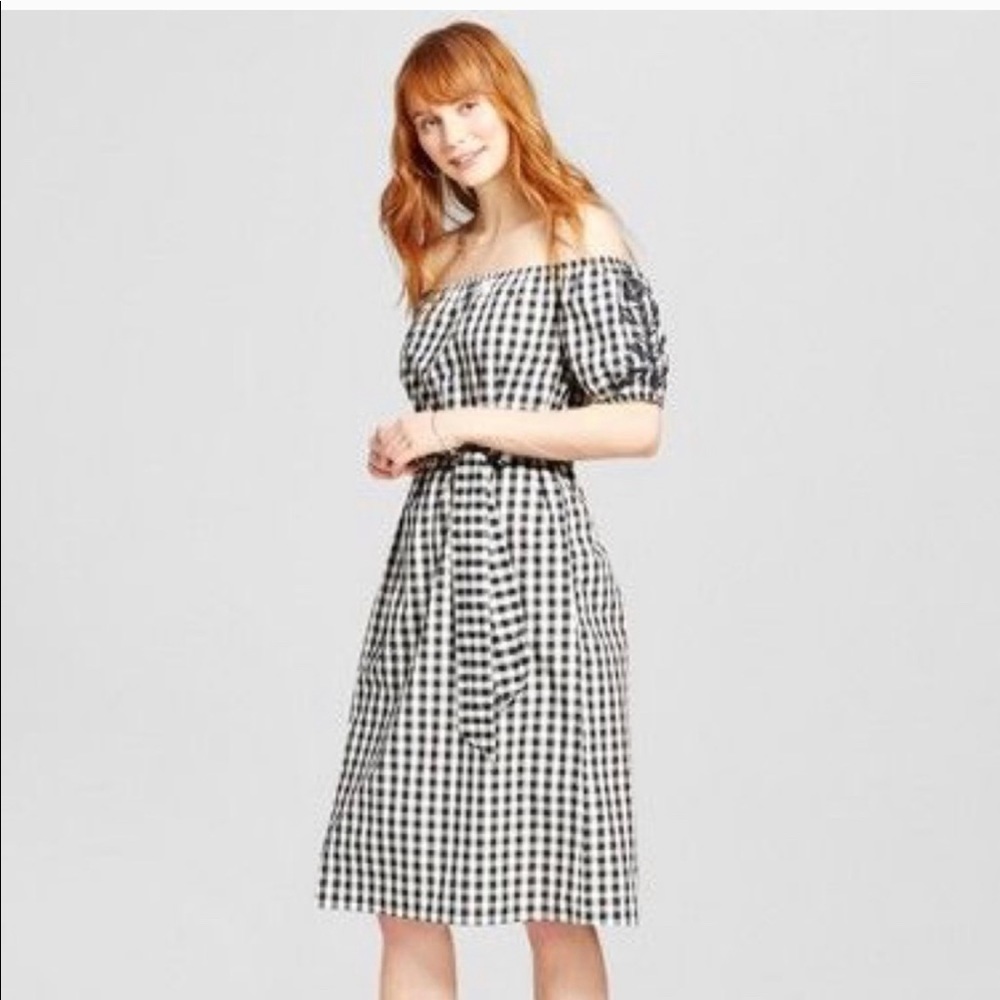 WHO WHAT WEAR Off Shoulder Dress **NWT** - Picture 2 of 6